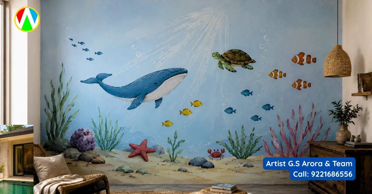 Underwater adventure kids room